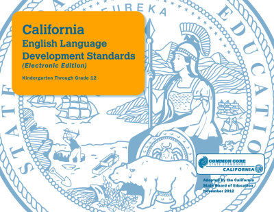 English Language Development Standards CA Dep Education